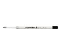 Schneider Eco 725 Recharge pour stylo à bille, indélébile, épaisseur de trait M ou F, noir, épaisseur de la mine : moyenne