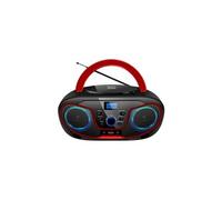 Schneider MPC 19.4 USB Radio-lecteur CD FM AUX, CD, USB noir, rouge