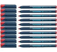 Schneider Novus Franken Pack de 10 marqueurs pour CD/DVD Maxx 244 à encre permanente Cap-Off Rouge 0,7 mm