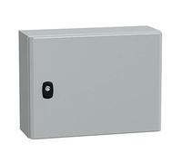 Schneider NSYS3D3415P Spacial S3D Porte complète avec Plaque de Montage Hauteur 300 x 400 x T150 IP66 IK10 RAL7035