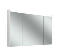 Schneider OBJECT Line Superior LED Armoire de toilette, 3 portes 30/60/30cm, 1195x123x743mm, éclairage supérieur variable, 3 prises de courant, 205.121.01.0201, Exécution: norme CH/corps blanc/3000K