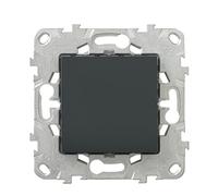 Schneider - Obturateur 2 Modules Anthracite Unica Déco, Montage Encastré, Finition Mate, 45x45x10 mm, IP21, Norme CE, Design Moderne, Facile à Installer, Idéal pour Rénovation et Projets Évolutifs