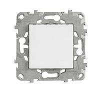 Schneider - Obturateur 2 Modules Blanc Unica Déco, Montage Encastré, Finition Brillante, 45x45x10 mm, IP21, Norme CE, Design Sobre, Installation Rapide, Sécurise Ouvertures Inutilisées