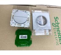 SCHNEIDER Odace Bouton poussoir volets roulants Alu + plaque offerte - S530207