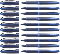 Schneider One Business (Stylos roller, non rétractable,indélébile) Lot de 10, Encre bleue