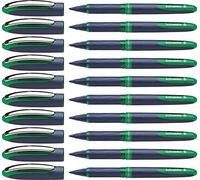 Schneider One Business (Stylos roller, non rétractable,indélébile) Lot de 10, Encre verte