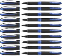 Schneider One Sign Roller, lot de 10, Bleu | Encre indélébile, épaisseur de trait 1 mm