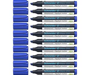 Schneider P129303x10 10 Marcatori per Lavagne, Punta Scalpello, 10 Pezzi