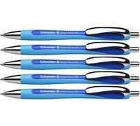 Schneider P132503x5 5 Penne a Sfera, 5 Pezzi Blu Slider Rave 5 pezzi Singolo