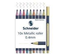 Schneider Paint-It 050 Lot de 10 stylos roller métalliques assortis 0,4 mm