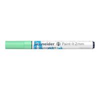 Schneider Paint-It 120124 Stylo acrylique (avec pointe ogive de 2 mm, peintures acryliques à fort pouvoir couvrant, pour bois, toile, pierre, etc.) Vert pastel