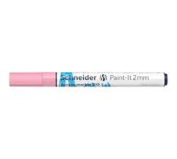 Schneider Paint-It 120129 Stylo acrylique (avec pointe ogive de 2 mm, peintures acryliques à fort pouvoir couvrant, pour bois, toile, pierre, etc.) Rose pastel