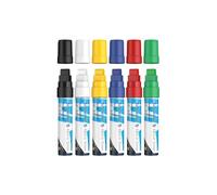 Schneider Paint-It crayons acryliques (Set 1 de 15 mm de largeur de trait, peintures acryliques à haut recouvrement pour bois, toile, pierre, etc.),Lot de 6