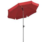 Schneider Parasol Locarno, Rouge, env. 150 cm Ø, en 8 Parties, Rond