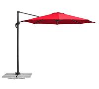 Schneider Parasol Rhodos Junior - Rouge - Rond - 300 cm - 760-77 cm - Armature en aluminium/acier - Toile en polyester - 17,2 kg