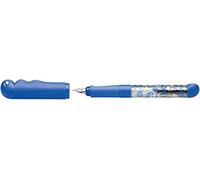 Schneider - Penna stilografica Base Kid, principianti pennino, colore: blu/trasparente con motivo pirata, 6 Pezzi