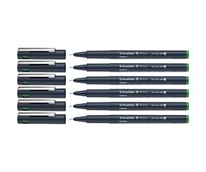 Schneider Pictus Lot de 6 feutres fins Vert Épaisseur de trait 0,5 mm