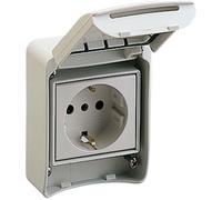 Schneider PratiKa Femelle 81141 EAN 33034308114 2P + E, 10/16A, 250V, IP65, Gris