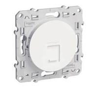 Schneider - Prise RJ45 Blanc. grade 3 (multimédia) cat. 6 STP. ODACE. S520476