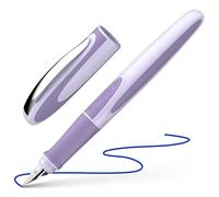 Schneider Ray 168208 Stylo plume (pour droitier, Cartouche d'encre standard Bleu roi incluse) Lavande