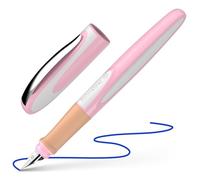 Schneider Ray 168214 Stylo plume pour droitier, avec cartouche d'encre standard bleu roi, motif cerise et fleurs de cerise