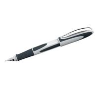 Stylo Schneider Ray - Stylo-plume pour Gauchers - Cartouche d'encre Standard Bleu roi incluse - Blanc/Gris