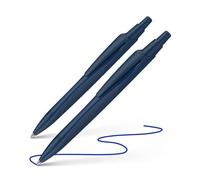 Schneider Reco Lot de 2 stylos à bille en plastique recyclé avec inscription « L'ange bleu »