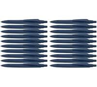 Schneider Reco - Lot de 20 stylos à bille, plastique recyclé, encre bleue - Bleu