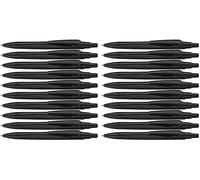 Schneider Reco - Lot de 20 stylos à bille, plastique recyclé, encre noire - Noir