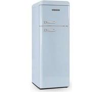 SCHNEIDER Réfrigérateur congélateur haut SCDD208VBL Bleu ciel G