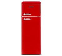 SCHNEIDER Réfrigérateur congélateur haut SCDD208VR Rouge G