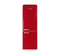 Schneider SCCB300V-RE - Réfrigérateur combiné 304L Vintage Rouge