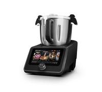 SCHNEIDER - SCCM2145S - Robot chauffant multifonction connecté - Bol (4.5L) - Ecran couleur tactile - Puissance 1000W - Température réglable - Balance intégrée - Inox