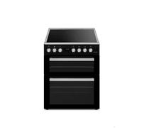 Schneider SCCV64DO-BM - Cuisinière double four 4 feux vitrocéramique Black mat