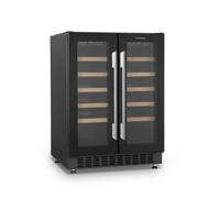 SCHNEIDER - SCCVEL6240 - Cave à vin - Encastrable et posable - 40 bouteilles - Mise en température - 2 zones - 10 clayettes bois