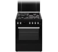 SCHNEIDER - SCG631CB - Cuisinière mixte - 4 foyers - Four électrique - Noir