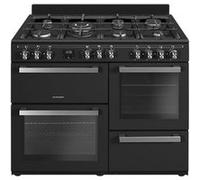 SCHNEIDER SCG71MFB, Piano de cuisson 100cm - 7 feux Gaz dont 1 Wok,14 600 Watts, Four 1 Catalyse 60L, Four 2 Chaleur tournante 51L, Four 3 Grill 30L, Espace casserolerie 31L, Minuterie, Affichage LED, Noir