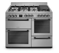 SCHNEIDER - SCG71MFXP - Piano de cuisson - 7 feux Gaz - Wok - Largeur 100cm - 3 Fours électrique - Inox