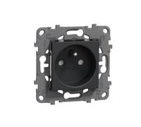 Schneider Schirme Prises à Composer Anthracite Unica, 2P+T, 16A, Lot de 5