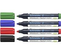 Schneider Schreibgeräte 129094 Maxx 290 Marqueur tableau blanc noir, rouge, bleu, vert N/A