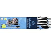 Schneider Lot de 4 recharges pour stylo à bille, couleurs assorties, 5