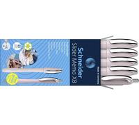 Schneider Schreibgeräte Etui 4x Memo + 1x Rave pearl 150235 Stylo-bille couleur décriture: bleu 5 pc(s)