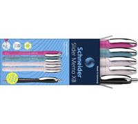Schneider Schreibgeräte Etui 4x Memo + 1x Rave sortiert 150255 Stylo-bille couleur décriture: bleu 5 pc(s)