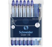 Schneider Schreibgeräte Kugelschreiber Slider Basic XB Rave 6er Etui + Slider