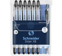 Schneider Schreibgeräte Kugelschreiber Slider Basic XB Rave 6er Etui + Slider Rave XB schwarz 151276 Stylo-bille 1 pc(s)