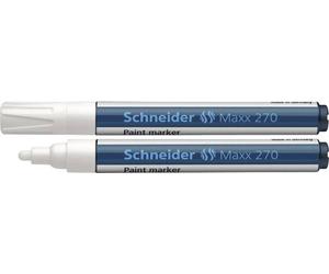 Schneider Schreibgeräte Maxx 270 127049 Marqueur peinture blanc 1 mm, 3 mm