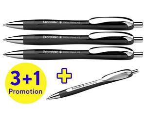 Schneider Schreibgeräte Slider Rave XB 132584 Stylo-bille 0.7 mm couleur d'écriture: bleu 4 pc(s)