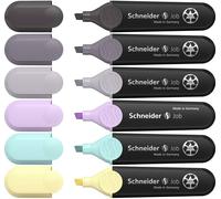 Schneider Schreibgeräte Surligneur Textmarker Job Pastell (grau) Karton-Etui 6 Stück sortiert 115099 1 mm, 5 mm 6 pc(s)