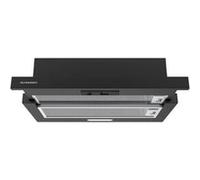 Schneider SCHT6044CN - Hotte - Téléscopique - largeur : 59.5 cm - profondeur : 30 cm - evacuation & recyclage - noir Noir G