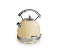 SCHNEIDER - SCKE17CR - Bouilloire vintage crème - 1,7 litres - 2200 watts - Socle pivotant - Arrêt automatique